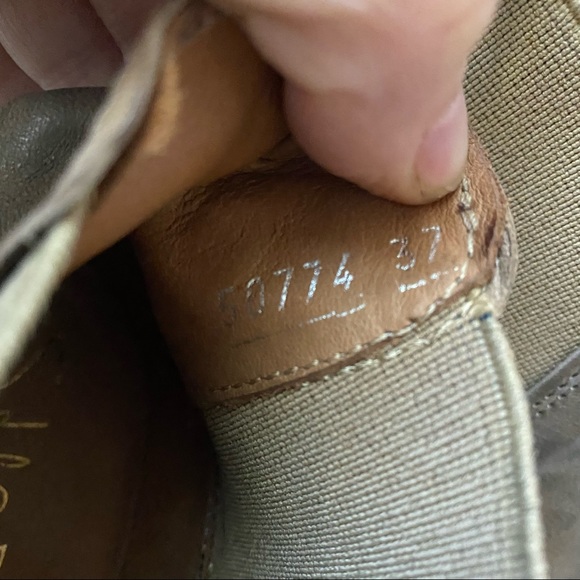 Shoto • Leather Ankle Boots Taupe Tamponato Sz 37 Made In Italy New In Box - Picture 8 of 16